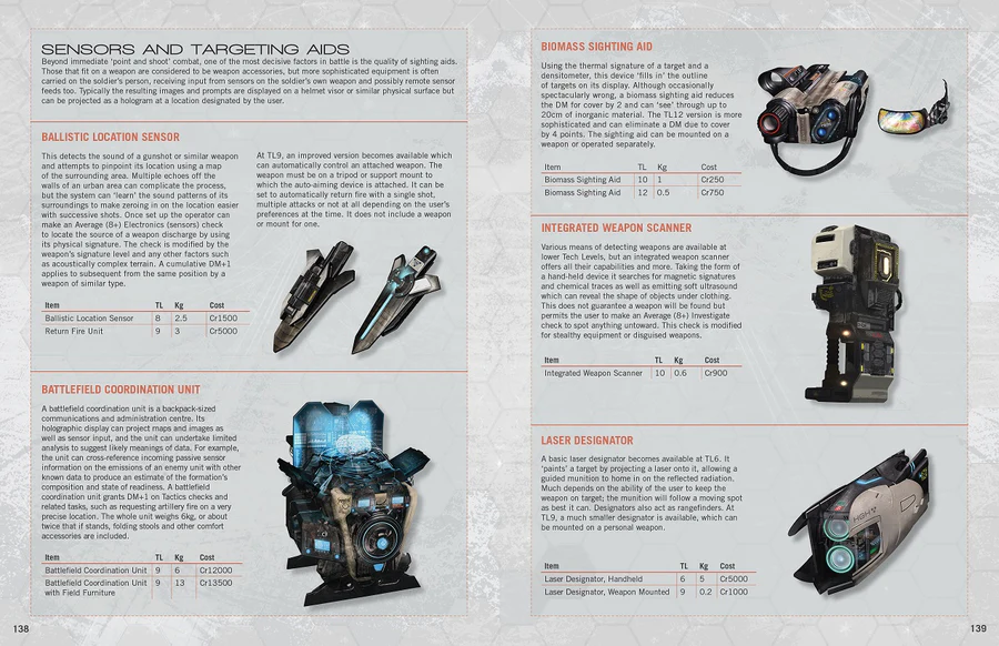 Mongoose Publishing Traveller Field Catalogue Equipment & Weaponry Sourcebook for Adults and Family for Solo or Group Play MGP40067