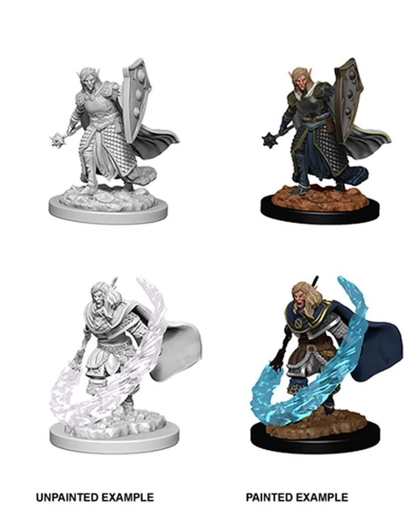 Dungeons & Dragons Wizkids Elf Cleric s Nolzurs Marvelous Unpainted Minis Elf Male Cleric Miniature