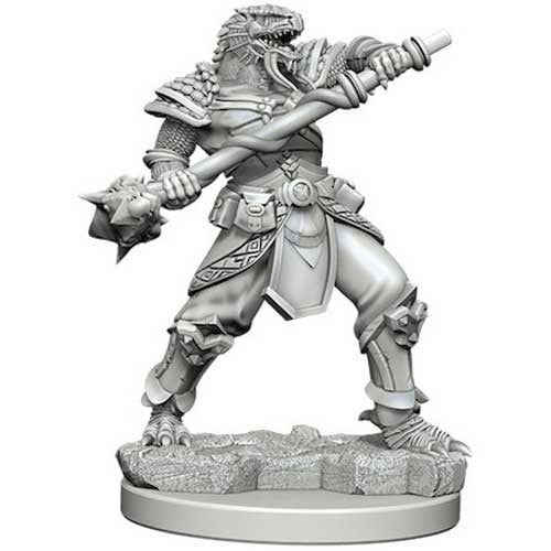 Dungeons & Dragons Wizkids Dragonborn Fighter NECA Nolzur's Marvelous Unpainted s Dragonborn Fighter with Spear Miniature WZK73340