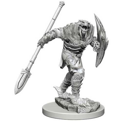 Dungeons & Dragons Wizkids Dragonborn Fighter NECA Nolzur's Marvelous Unpainted s Dragonborn Fighter with Spear Miniature WZK73340
