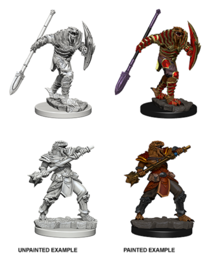 Dungeons & Dragons Wizkids Dragonborn Fighter NECA Nolzur's Marvelous Unpainted s Dragonborn Fighter with Spear Miniature WZK73340