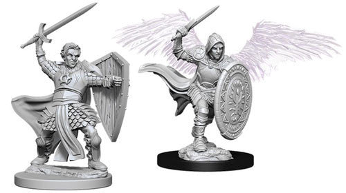 Dungeons and Dragons Wizkids Aasimar PaladinNECA Nolzurs Marvelous Unpainted s Wave 5 Aasimar Male Paladin Miniature D&D WZK73342