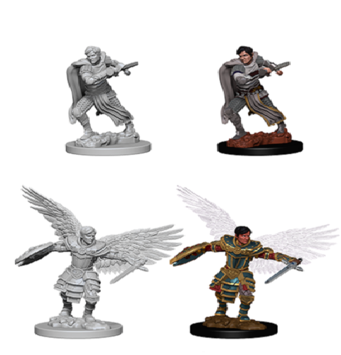 Dungeons & Dragons: Wizkids Aasimar Fighter: Nolzurs Marvelous Unpainted s: Wave 6: Aasimar Male Fighter : Miniature