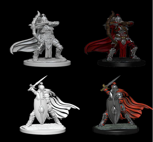 Dungeons & Dragons Wizkids Monster Pathfinder Battles Deep Cuts Unpainted Battle -Female Knights or Gray Maidens Miniature WZK73425