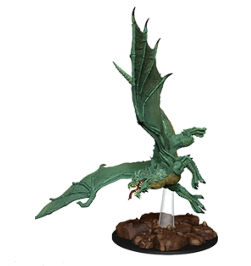 Dungeons & Dragons Wizkids Dragon Nolzur's s - Young Green Unpainted Miniature WZK-73684