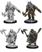 Dungeons & Dragons: Wizkids Half-Orc Barbarian:WizKids WZK73704 Male half orc barbarian unpainted s: Miniature