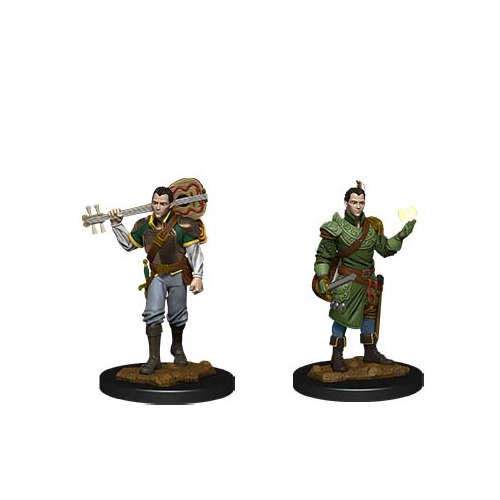 WizKids WZK90055 Dungeons & Dragons Nolzurs Marvelous Unpainted Miniatures - Male Half-Elf Bard Wave 12