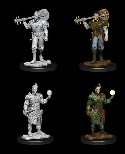 WizKids WZK90055 Dungeons & Dragons Nolzurs Marvelous Unpainted Miniatures - Male Half-Elf Bard Wave 12