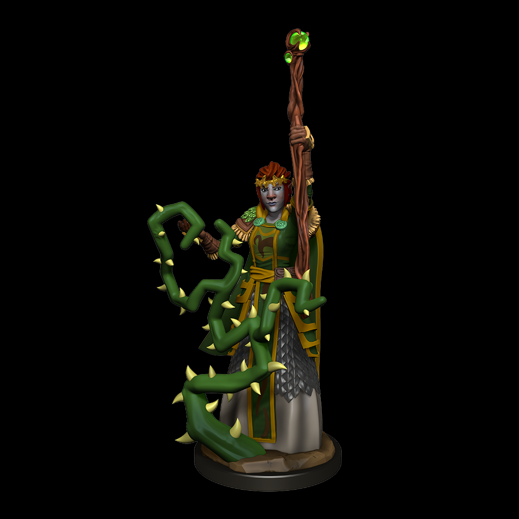 Dungeons & Dragons: Wizkids Firbolg Druid: Nolzur's Marvelous Unpainted s: Firbolg Druid (Female): Miniature