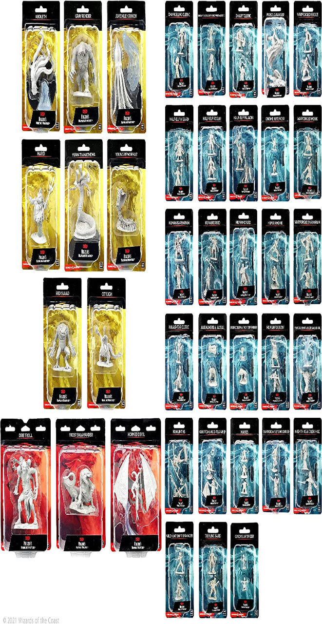 Dungeons & Dragons: Wizkids Monster : Nolzur's Marvelous Minis Wave 14 Bundle - Unpainted s: Miniature