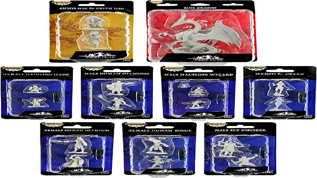 Paizo Dungeons & Dragons Monster Pathfinder Deep Cuts Wave 14 Bundle Unpainted s Miniature WZK90297