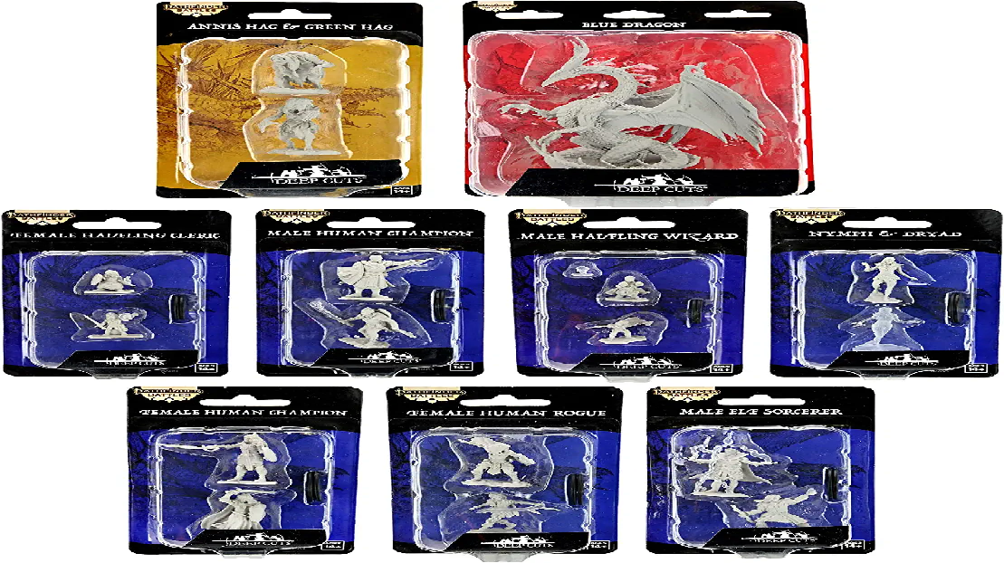 Paizo Dungeons & Dragons Monster Pathfinder Deep Cuts Wave 14 Bundle Unpainted s Miniature WZK90297
