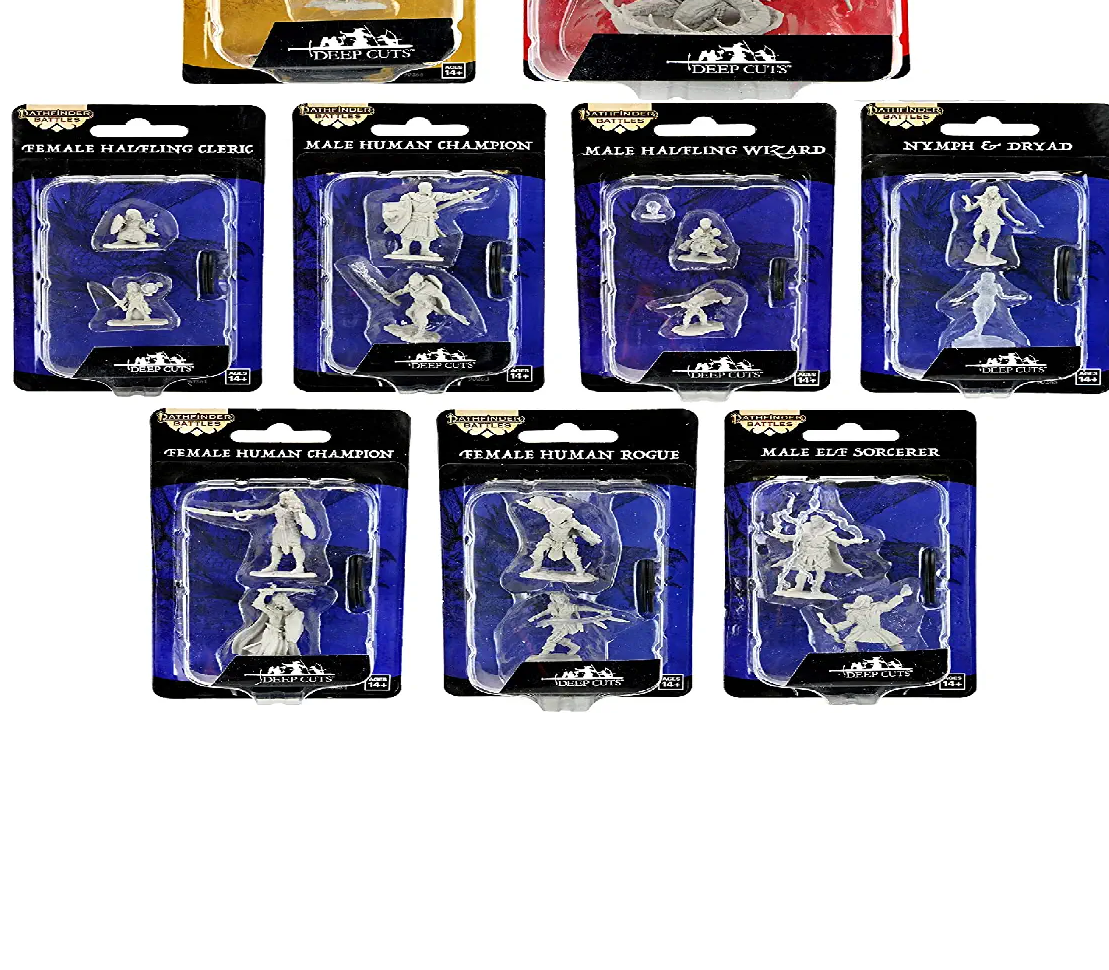 Paizo Dungeons & Dragons Monster Pathfinder Deep Cuts Wave 14 Bundle Unpainted s Miniature WZK90297