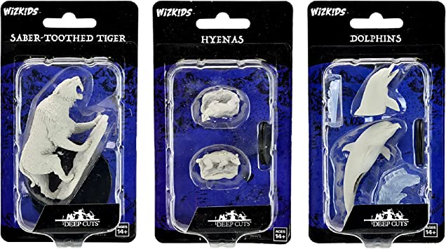 Dungeons & Dragons: Wizkids Monster :WizKids Deep Cuts Wave 14 Bundle - Unpainted s: Miniature
