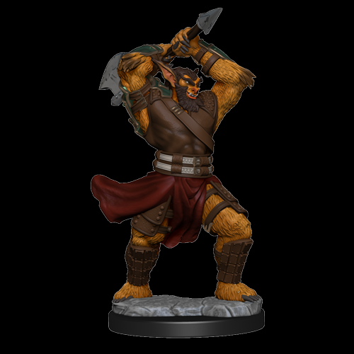 Dungeons & Dragons: Wizkids Bugbear Fighter:Critical Role Unpainted s: W1 Bugbear Fighter: Miniature