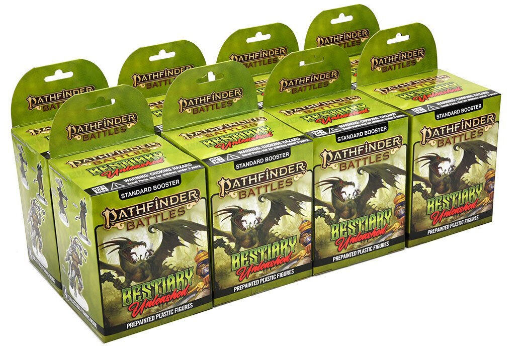 Dungeons & Dragons Wizkids Monster Pathfinder Battles Bestiary Unleashed 8 ct. Brick Set 20 Miniature WZK97519