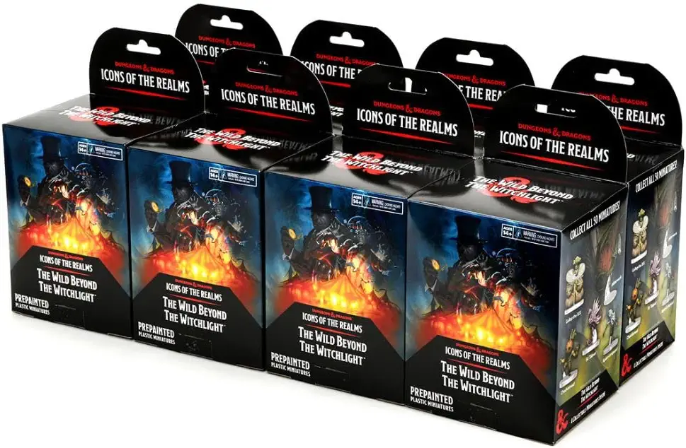 Dungeons & Dragons Icons of The Realms The Wild Beyond The Witchlight (Set 20) 8 Ct. Booster Brick Multicolor Miniatures WZK96091