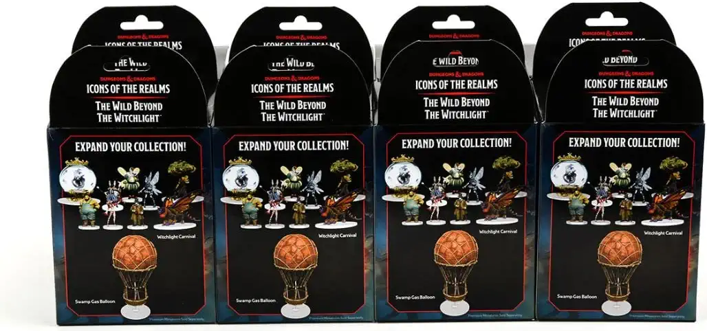 Dungeons & Dragons Icons of The Realms The Wild Beyond The Witchlight (Set 20) 8 Ct. Booster Brick Multicolor Miniatures WZK96091