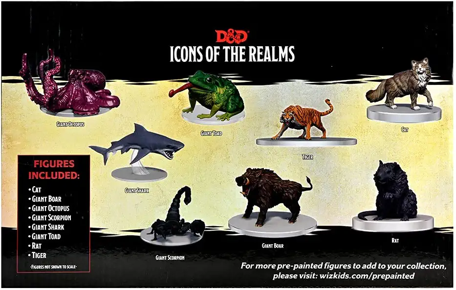 Dungeons & Dragons Icons of The Realms Wild Shape & Polymorph Set 1 Miniatures WZK96046