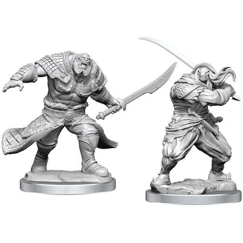 Magic The Gathering Unpainted Miniatures Zurgo Helmsmasher & Unyielding Krumar W4