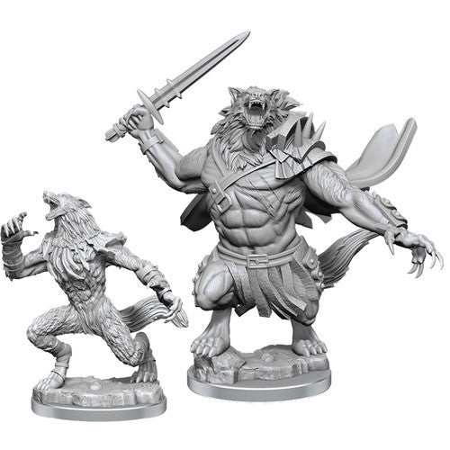 Magic The Gathering Unpainted Miniatures Arlinn Kord & Tovolar W4 WZK90398