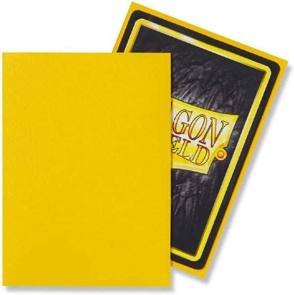 Dragon Shield Sleeves Standard Size Matte Yellow 100 Ct ATM11014