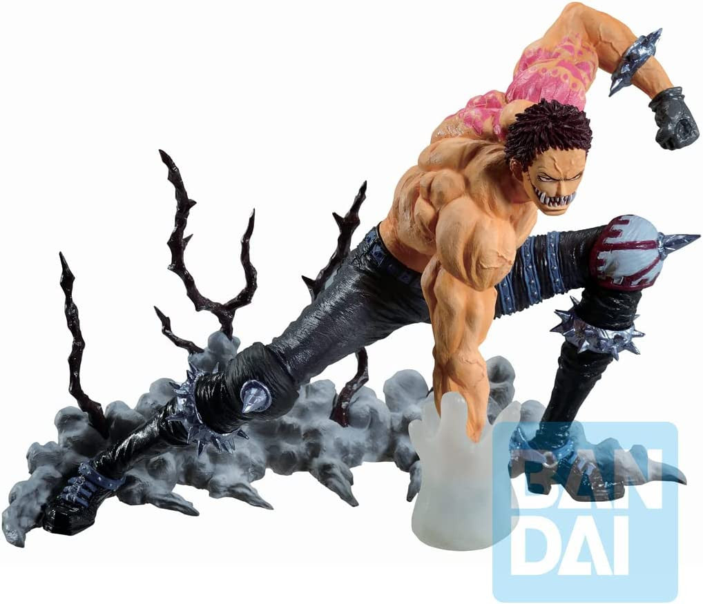 One Piece Charlotte Katakuri Duel Memories Anime Static Figure Uses his Mochi Fruit Powers to Transform His Hand Into Mochi Figure Bandai Spirits 63608