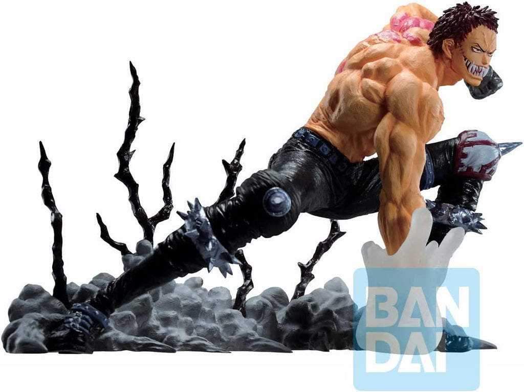 One Piece Charlotte Katakuri Duel Memories Anime Static Figure Uses his Mochi Fruit Powers to Transform His Hand Into Mochi Figure Bandai Spirits 63608