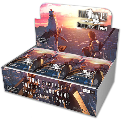 Final Fantasy TCG: Opus 18- Resurgence of Power Booster Display