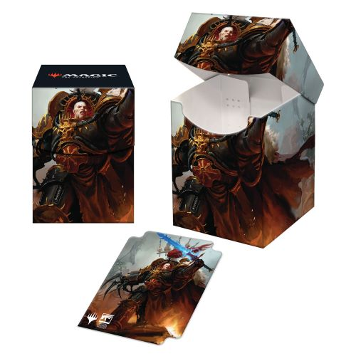 Ultra PRO - Magic The Gathering Warhammer 40k 100+ Card Deck Box Abaddon The Despoiler - Protect and Store your Collectible Gaming Cards Trading Cards or Sports Cards in A Self Locking Deck Box ULPDBM19441