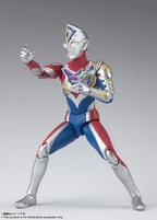S.H. Figuarts Ultraman Decker Flash Type, Approx. 5.9 inches (150 mm), ABS & PVC Pre-Painted Action Figure