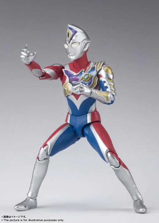 S.H. Figuarts Ultraman Decker Flash Type, Approx. 5.9 inches (150 mm), ABS & PVC Pre-Painted Action Figure