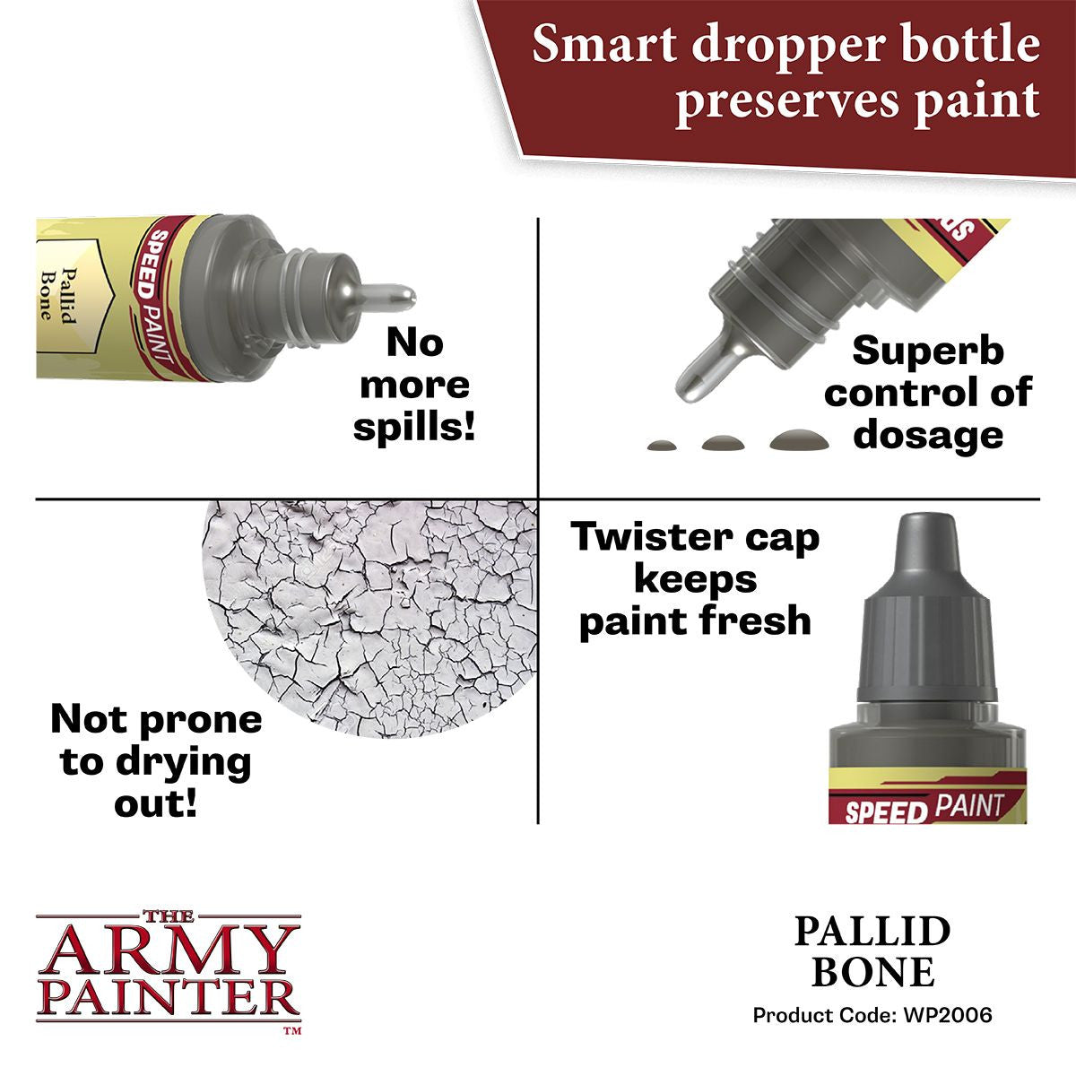The Army Painter Speedpaint 2.0 Pallid Bone 18ml/0.6oz WP2006
