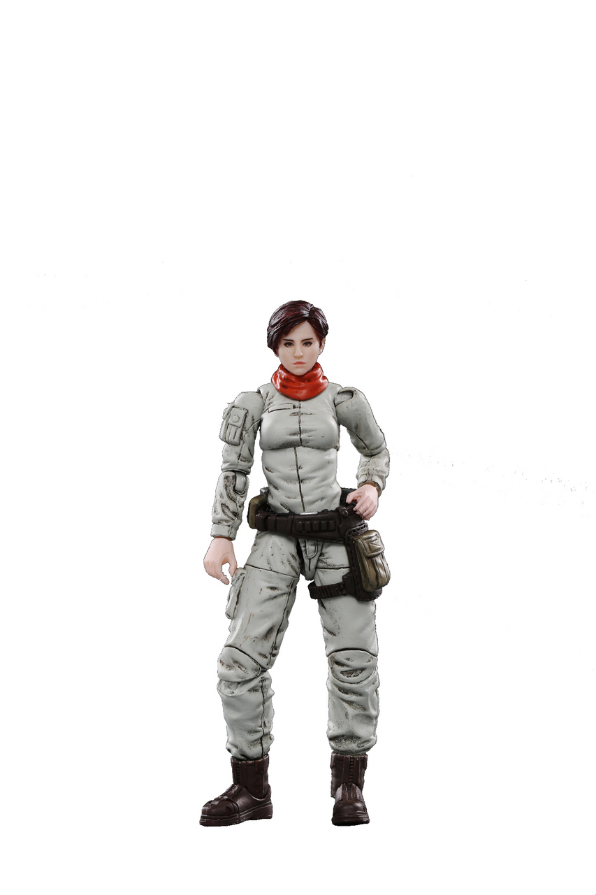 JOYTOY Action Figures 4-Inch Mech Maintenance Team Soldier Figure PVC Military Model Collection Toys (Team A)