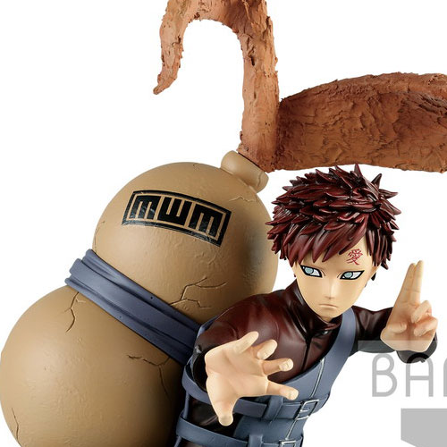 Banpresto Naruto Shippuden Vibration Stars-Gaara & Uzumaki Naruto-(A:Gaara), Multiple Colors (BP16844)
