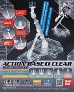 Bandai Hobby - Clear Action Base1 Display Stand 1/100 (Box/10), Bandai