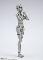 Tamashii Nations - Body Chan -Kentaro Yabuki- Wire Frame (Gray Color Ver.), Bandai Spirts S.H.Figuarts Action Figure
