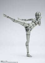 Tamashii Nations - Body Chan -Kentaro Yabuki- Wire Frame (Gray Color Ver.), Bandai Spirts S.H.Figuarts Action Figure