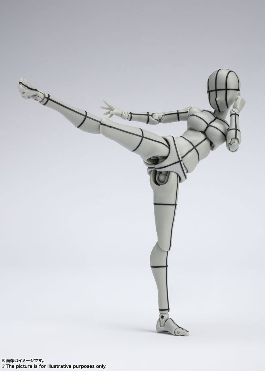 Tamashii Nations - Body Chan -Kentaro Yabuki- Wire Frame (Gray Color Ver.), Bandai Spirts S.H.Figuarts Action Figure