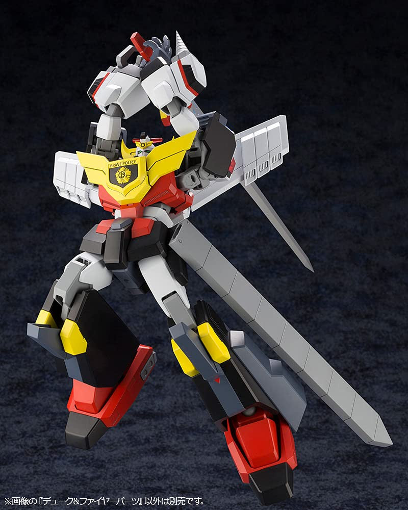 Kotobukiya The Brave Police J-Decker: Duke and Fire Parts Plastic Model Kit,Multicolor