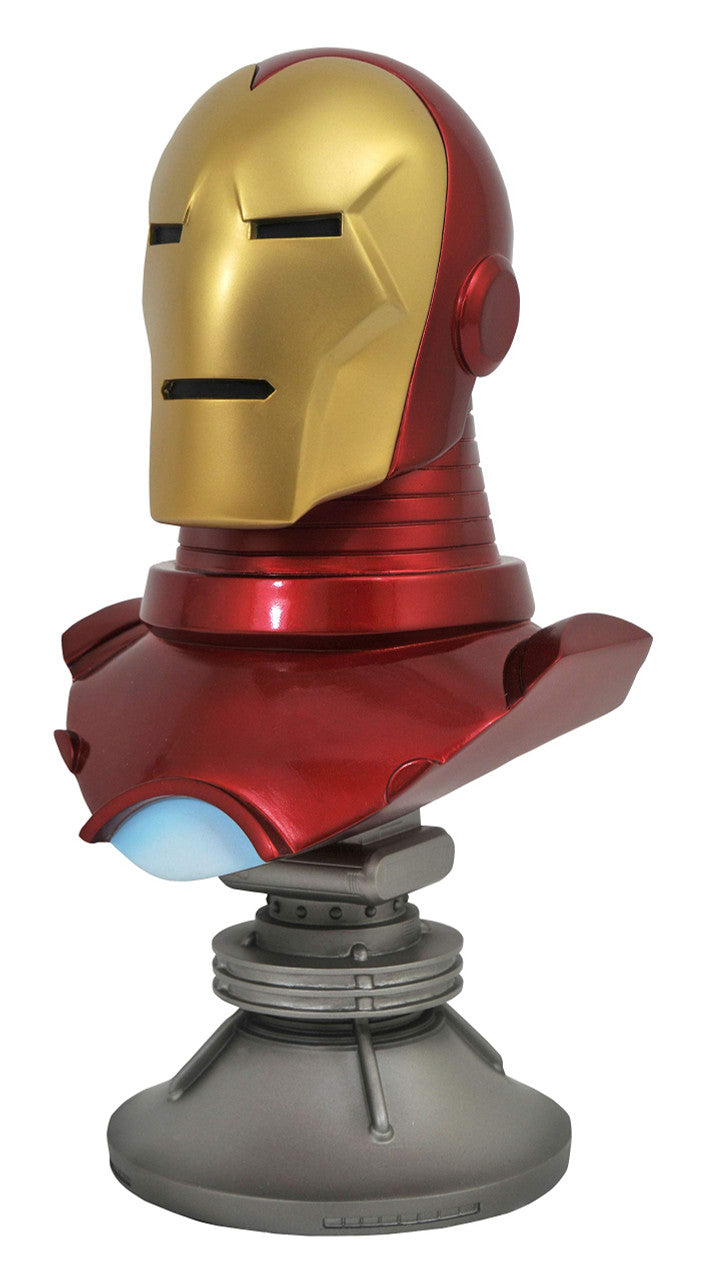 DIAMOND SELECT TOYS Legends in 3-Dimensions: Marvel Iron Man Half-Scale Resin Bust