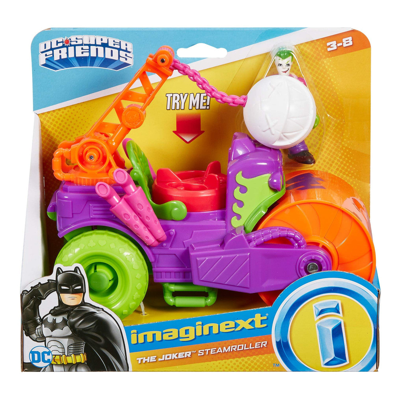 DC Super Friends Imaginext The Joker Steamroller Playset