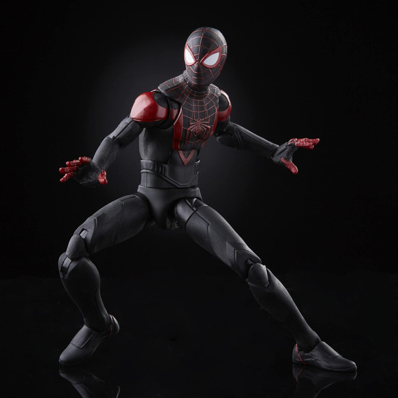 Spider-Man Marvel Legends Series Gamerverse Miles Morales 6-inch Collectible Action Figure Toy and 7 Accessories and 1 Build-A-Figure Part(s)