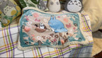 Marushin My Neighbor Totoro [Totoro in The Bushes] Medium Size Sherpa Blanket - Official Studio Ghibli Merchandise
