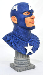 DIAMOND SELECT TOYS Legends in 3-Dimensions: Marvel Comics Captain America 1: 2 Scale Bust, Multicolor