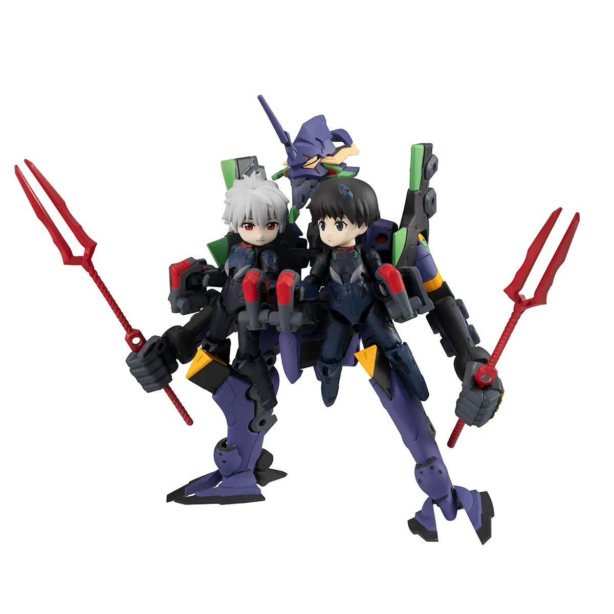 MegaHouse - Evangelion - Shinji Ikari, Kaworu Nagisa & Evangelion 13 (Theatrical Edition), Megahouse Desktop Army Figures