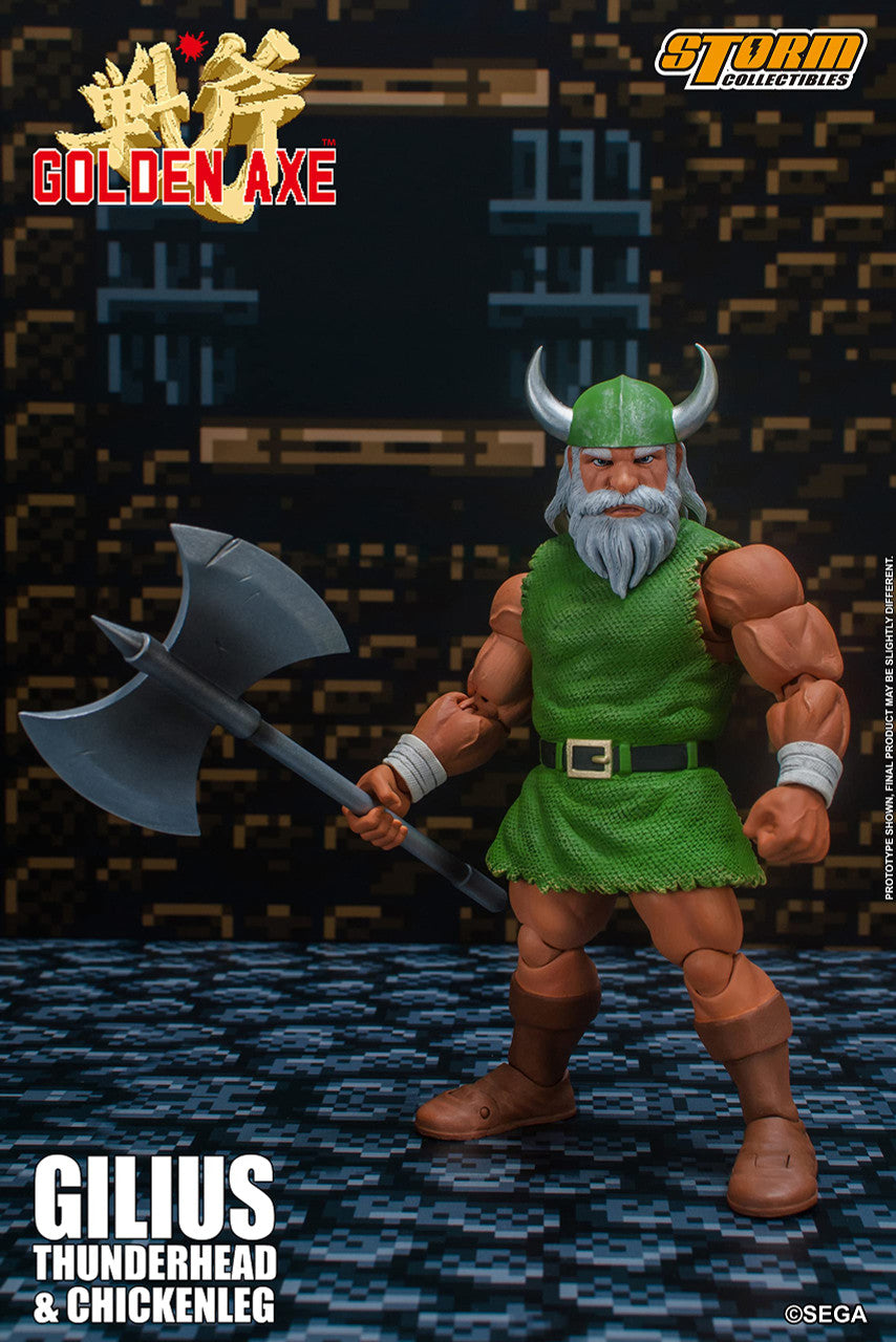 Storm Collectibles - Golden Axe - Gilius Thunderhead & Chicken Leg, Storm Collectibles 1/12 Action Figure