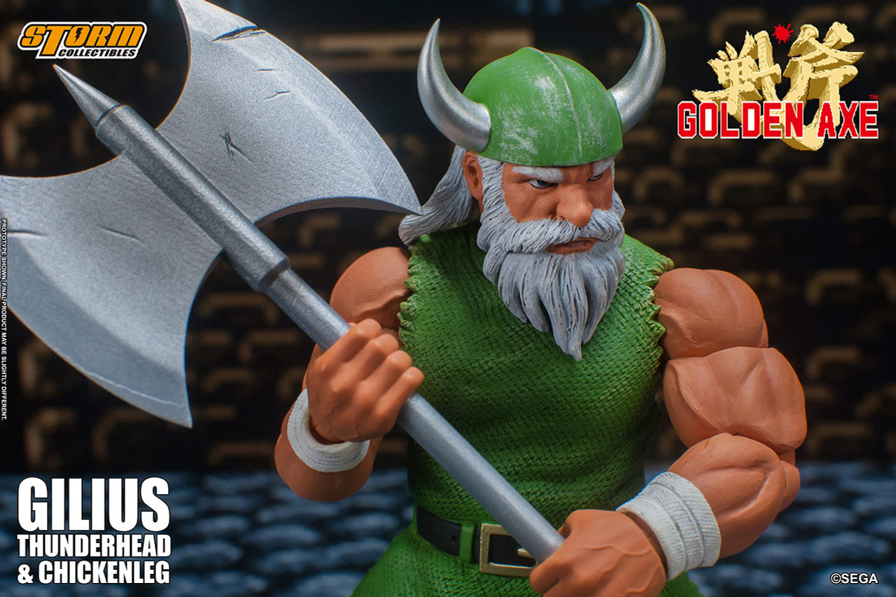 Storm Collectibles - Golden Axe - Gilius Thunderhead & Chicken Leg, Storm Collectibles 1/12 Action Figure