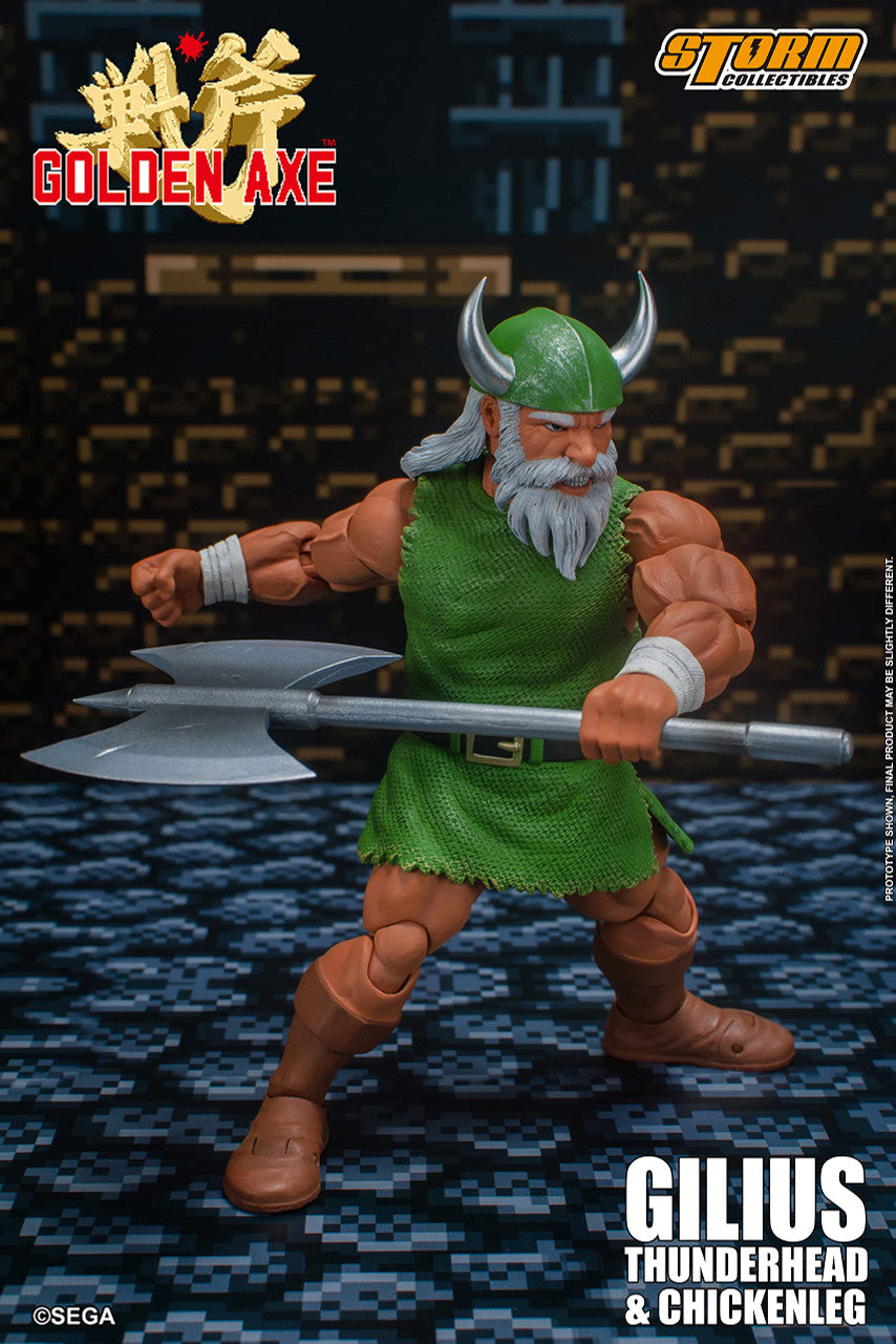 Storm Collectibles - Golden Axe - Gilius Thunderhead & Chicken Leg, Storm Collectibles 1/12 Action Figure