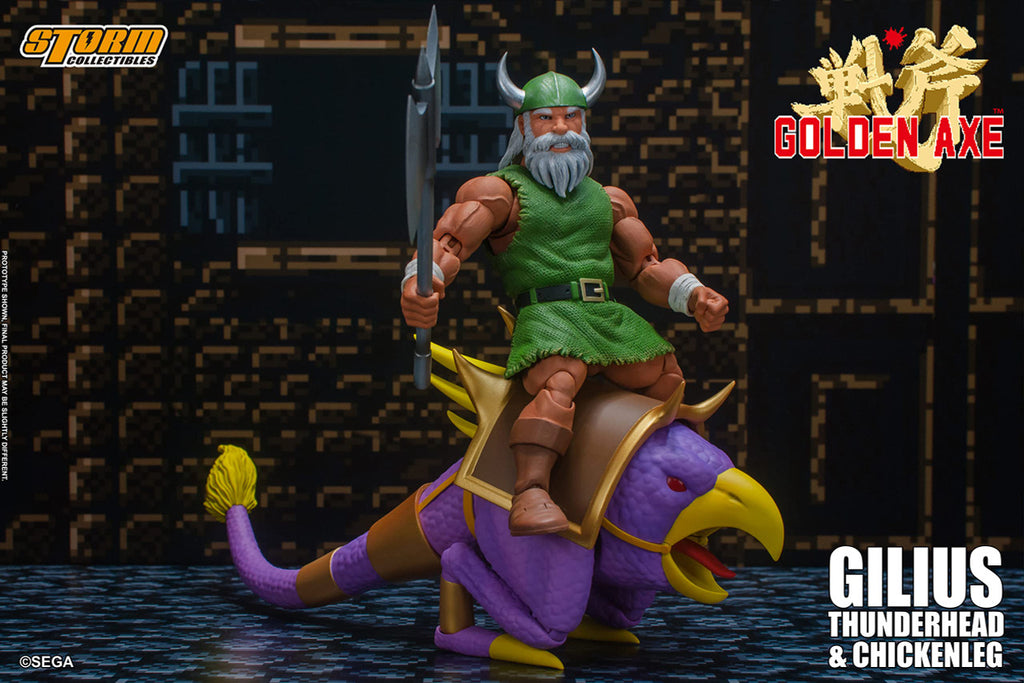 Storm Collectibles - Golden Axe - Gilius Thunderhead & Chicken Leg, Storm Collectibles 1/12 Action Figure
